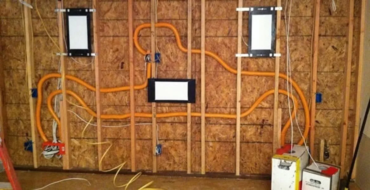 new construction wiring project displaying complete electrical system layout installed by professionals in Phoenix, AZ