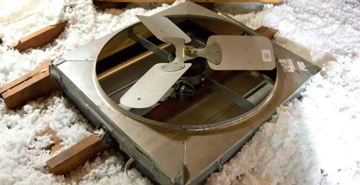 whole house fan installation services with attic-mounted ventilation unit in Phoenix, AZ